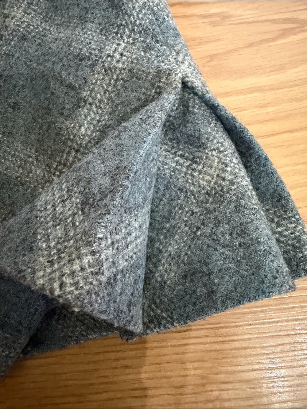 J.Crew Grey Plaid Wool Preppy A-Line Mini Skirt 8 - Picture 2 of 6